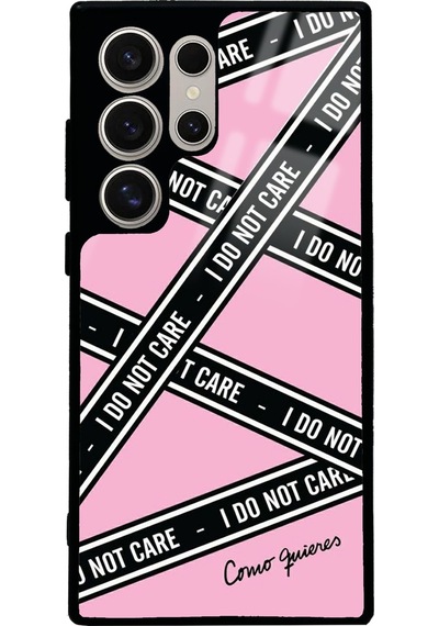 Samsung Uyumlu S24 Ultra I Don't Care Tasarımlı Glossy Telefon Kılıfı Çok Renkli