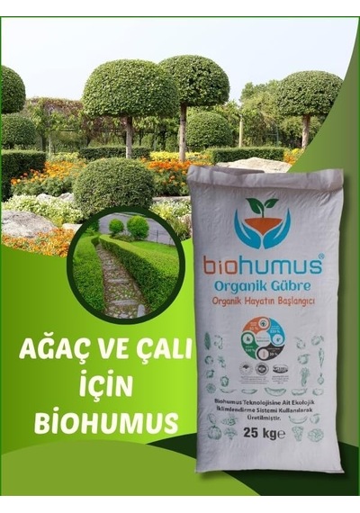 Ayrex Biohumus Organik Gübre Ağaç Ve Çalı Gübresi 25 Kg Tekli 0,250