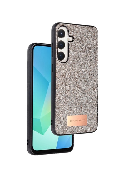 Onegif Samsung Galaxy A16 5g Bright Simli Kapak - Gold