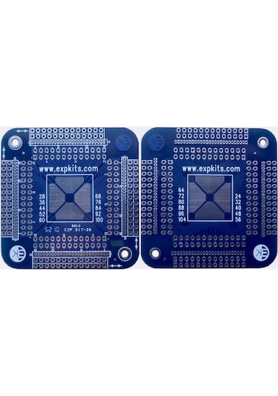 0.5Mm Uni. Tqfp To Dıp Çevirici Pcb Smd Dip Proto Pertenaks Devre