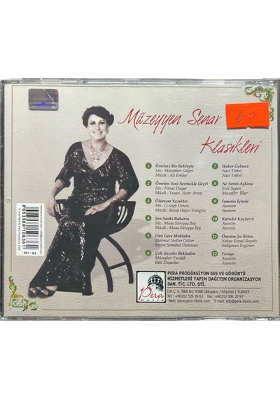Plak Değildir Cd Dir Cd Müzeyyen Senar Klasikleri Cd