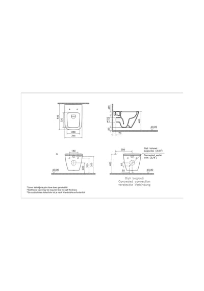 Integra Square Rim-ex Asma 7082l003-0090,VitrA Integra Square Klozet Kapağı 191-003-009