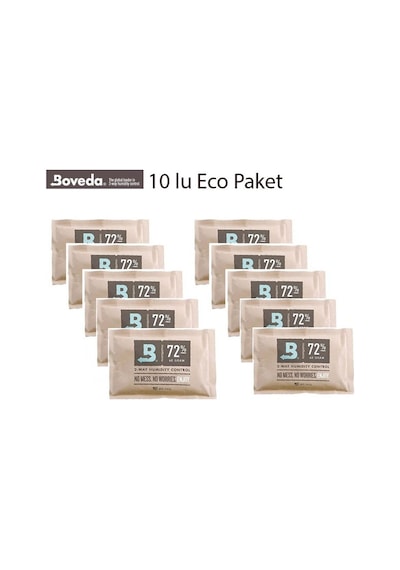 Boveda 72 60 G Humidor Puro Kutusu Nemlendirici 10lu Eco Paket