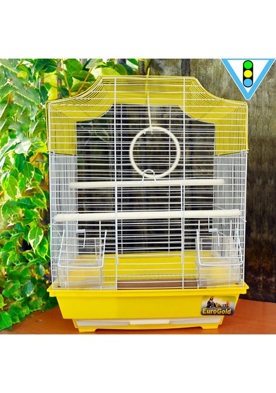 Kuş - 681 - Kafesı Karışık Renklı 34.5 X 28 X 45.5 X - Spt-gld - 1 Adet