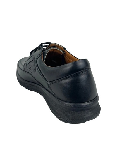 Matzeliger Mzg02 Siyah Erkek Günlük Rahat Ortopedik Deri Ayakkabı