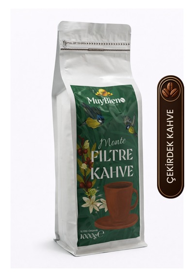Premium Monte Filtre Çekirdek Kahve Avantaj Paketi 2x1000 Gr