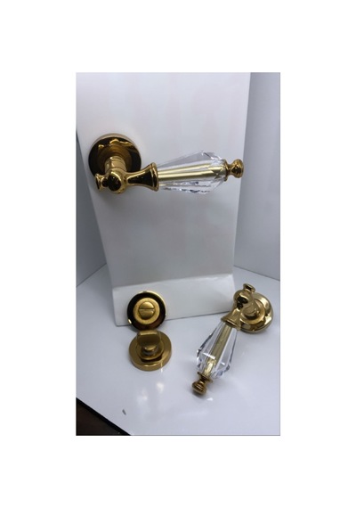 Topkapı Kristal Albrifin Rozetli Wc Kapı Kolu