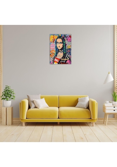 Mona Lisa Pop Art Ahşap Poster 20x28 Cm