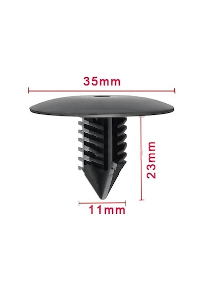 Nvr Renault R19 Çamurluk Davlumbaz Klipsi 50 Adetli Paket 7703077435.