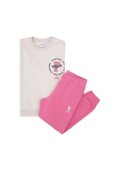 U.S. Polo Assn. Kız Çocuk Pembe Eşofman Takımı 50318958-VR049