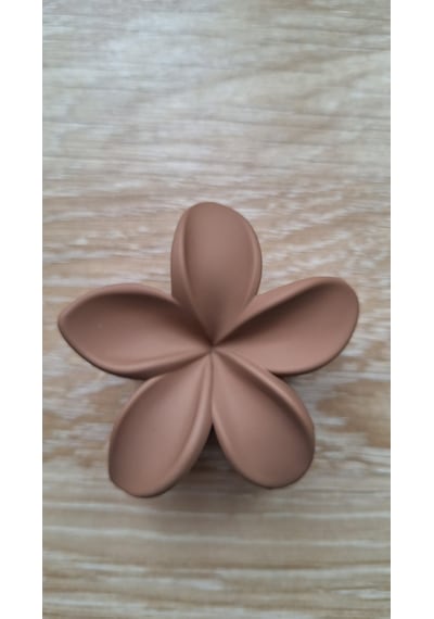 Bayan Lotus Çiçeği Dişli Toka Kahverengi