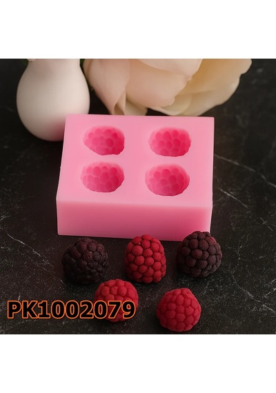 Pk1002079 - Silikon Kalıp Mum Kalıbı 4lü Böğürtlen