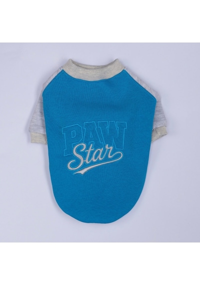 Mavi Boston Pawstar Sweat Köpek Sweatshirt Köpek Sweat Köpek Kıyafeti Kedi Kıyafeti