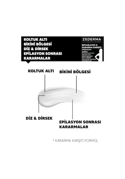 Zederma Beyazlatıcı Kararma Karşıtı Premium Krem 50 Ml
