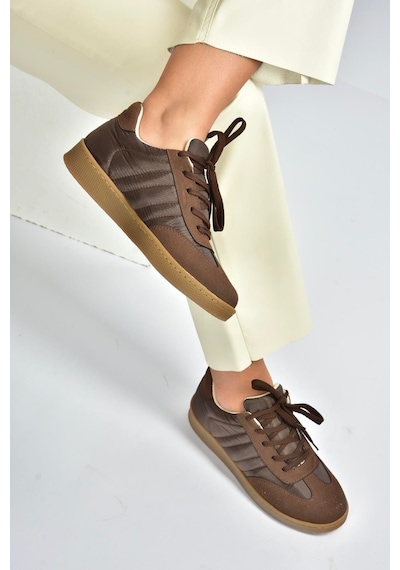 Fox Shoes V820104404 Kahverengi Kumaş Spor Ayakkabı Sneakers Kahverengi