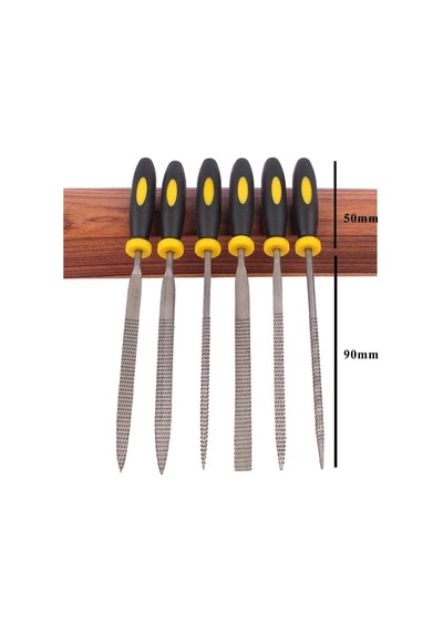 Ahşap için Mini Törpü Plastik Saplı 14 CM Eğe Seti 6 Parçalı