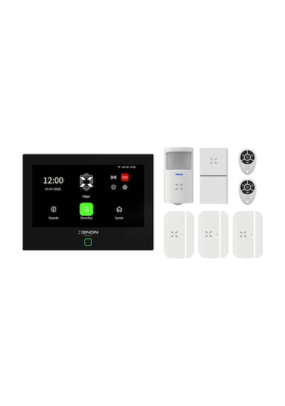 Xenon Smart Ev Güvenlik Sistemi | Panel ve Mobil Kontrollü, Alarm Kiti, Kablosuz, Sirenli (X7570)