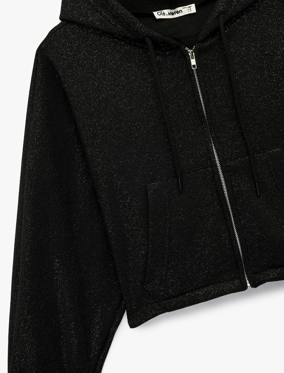 Koton Siyah Kadın Sweatshirt 6wal10488ık Siyah