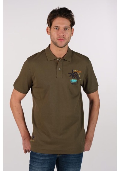 AR-MA Arma Erkek Büyük Beden Polo Yaka Tişört Y22374869501 Haki