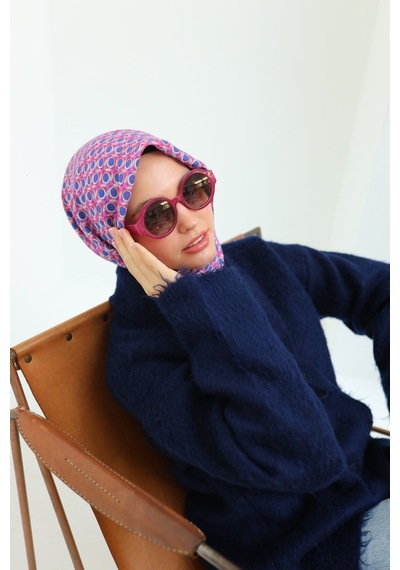 Silk Home Olinda Eşarp 48005-22 Mor, Pembe, Kırmızı, Turkuaz