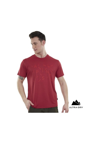 Alpinist Baseline Ultra Dry Erkek T-shirt 600612 Kırmızı Kırmızı