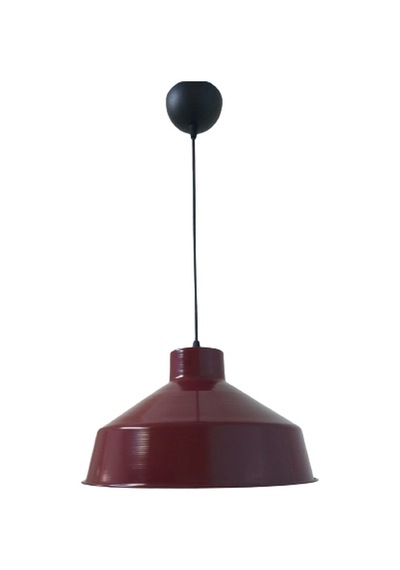 Rys Retro Metal Bordo Dekoratif Ruktik Tekli Sarkıt Kafe Mutfak Aydınlatma Çap:30 Cm Beyaz