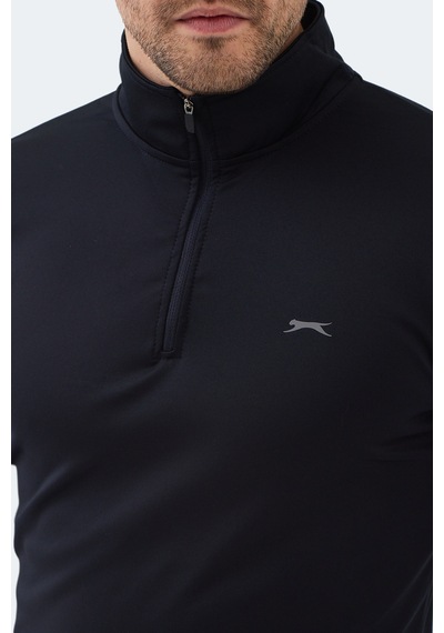 Slazenger Intımate I Erkek Dik Yaka Fermuarlı Lacivert Sweatshırt Lacivert