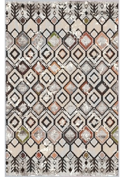 Rovigo Home Dijital Baskı Kaymaz Taban Salon Halısı Rvg1524 Çok Renkli