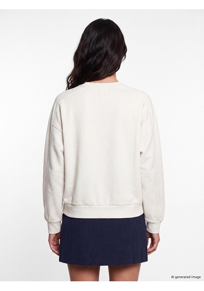 Lcw Vision Gri Soft Touch Oversize Kadın Sweatshirt