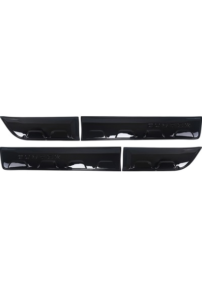 Dacia Duster Uyumlu 2018-2024 Abs Piano Black Damalı Kapı Dodik Set 4 Parça