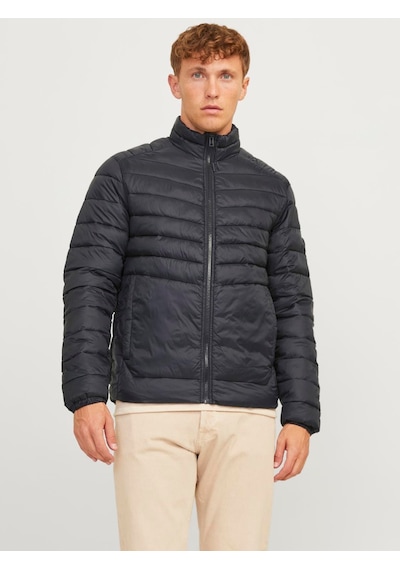 Jack & Jones Erkek Dik Yakalı Şişme Mont - 12258444 Siyah