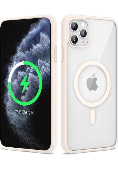 Apple Uyumlu iPhone, 11 Pro Max Kılıf Magsafe Wireless Şarj Özellikli Silikon Ege Kapak Kılıf