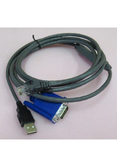 Fujitsu KVM S3 USB-VGA 3 M Consol Switch