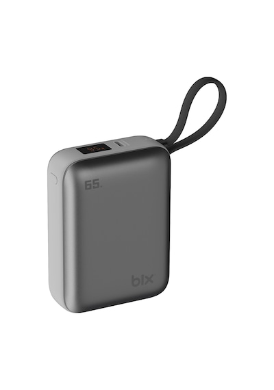 Bix Pb120 20000mah 65w Type-c Pd Kompakt Tasarımlı Dijital Göstergeli Powerbank Taşınabilir Hızlı Şarj Cihazı Gri