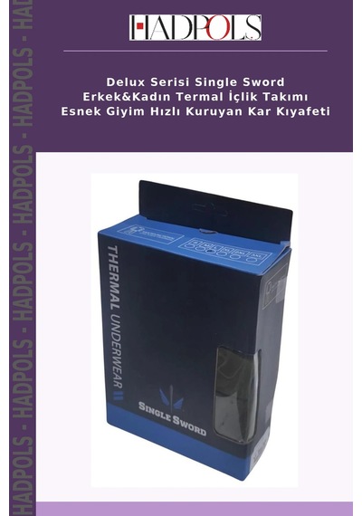 Hadpols Delux Serisi Single Sword Erkek&kadın Termal İçlik Takımı Esnek Giyim Hızlı Kuruyan Kar Kıyafeti Çok Renkli