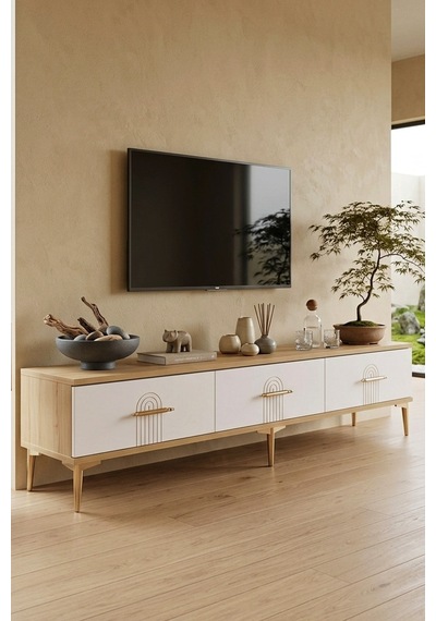 Tsa1815db İda Tv Sehpası Safirmeşe-beyaz 180cm Safirmeşe - Beyaz
