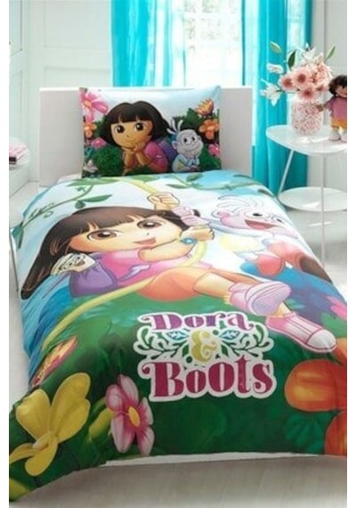 Taç Lisanslı Ranforce Nevresim Takımı Dora And Boots