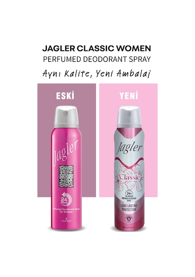 Jagler Kadın Sprey Deodorant 150 ML