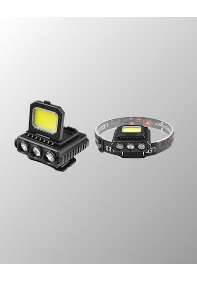 Usb Şarjlı Kafa Feneri 800 Lumen Ayarlanabilir Cob Ve Xpe Led