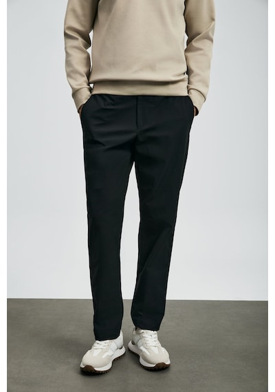 Lufian Erkek Daren Smart Slim Fit Chino Pantolon 112190340 Siyah Siyah