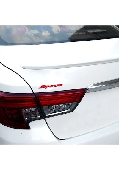 Sport Kırmızı Bagaj Yazısı 3m 3d Abs Hyundai Genesis