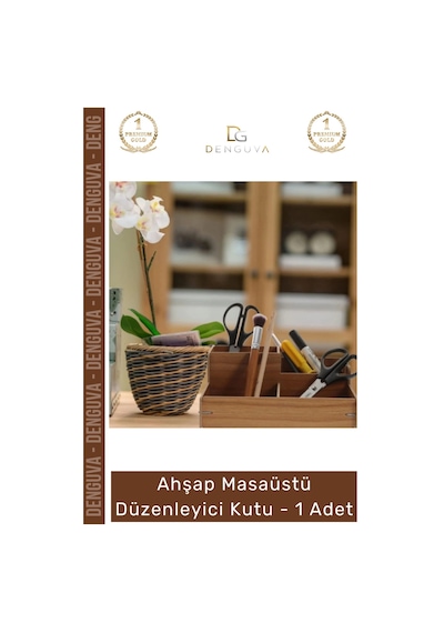 Ahşapdüzenleyici Ofis Çalışma Masası Organizer Kalemlik Bölmeli Doğal Şık Ahşap Masaüstü Düzenleyic Çok Renkli
