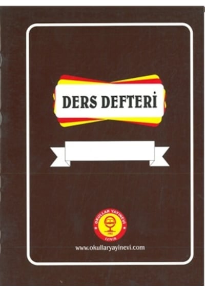 Ders Defteri 6 Ders Yoklamasız Dershane Defteri Karton Kapak