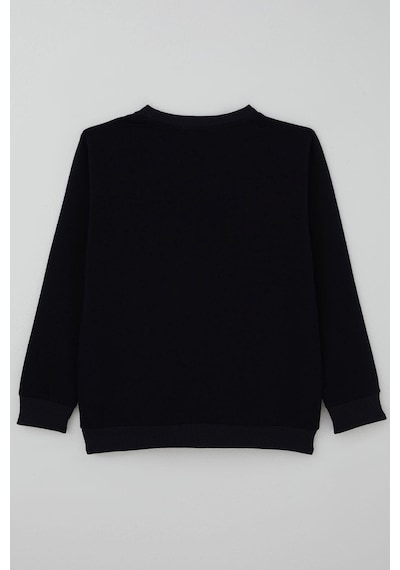 Breeze Erkek Çocuk Sweatshirt Yazı Baskılı 8-14 Yaş, Lacivert Lacivert
