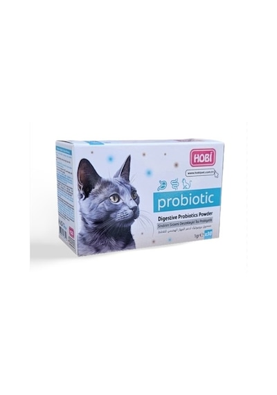 Hobi Kediler İçin Toz Probiyotik 1 Gr 30 Lu - Bağırsak Florası Ve Bağışıklık Desteği