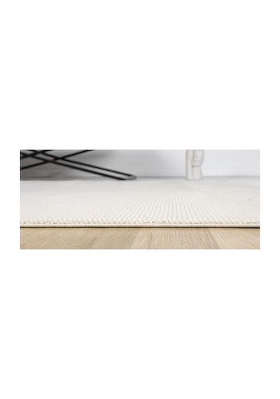 Mariesse Home Artes Serisi Bambu Dokulu Modern Sık Dokuma Koridor Kesme Yolluk Dokuma Makine Halısı Krem