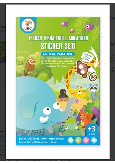 Tekrar Tekrar Kullanılabilen Sticker Seti Space