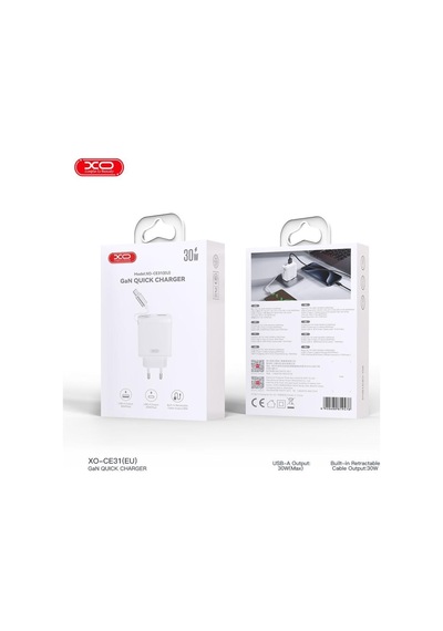 Delux Serisi Ce31 Eu 30w Type-c Ve Usb Hızlı Şarj Adaptörü Masaüstü Güç Pratik Parça Enerji Dolumu
