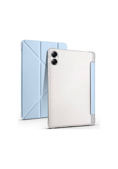 Huawei Honor Pad X9 11.5' Kılıf Mkst Tri Folding Kalem Bölmeli Standlı Kılıf - Lila Tablet Kılıfı