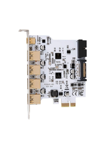 5085 Pci-e Express To Usb 3.0 Type C Hub 5 Port Çoklayıcı Kart